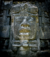 Mayan Temple Detail - Mask