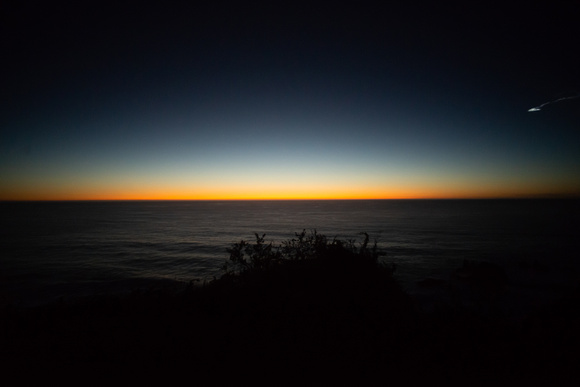 Meteor at Sunset